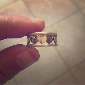 Tiffany’s Size 7 Heart Cutout Double Band